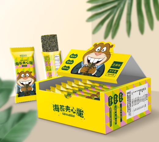 海狸先生芝麻海苔夹心脆片儿童即食休闲海味零食 商品图0