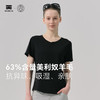 天石鹅铠甲运动户外美利奴羊毛透气速干女款短袖上衣亨利领G658 商品缩略图1