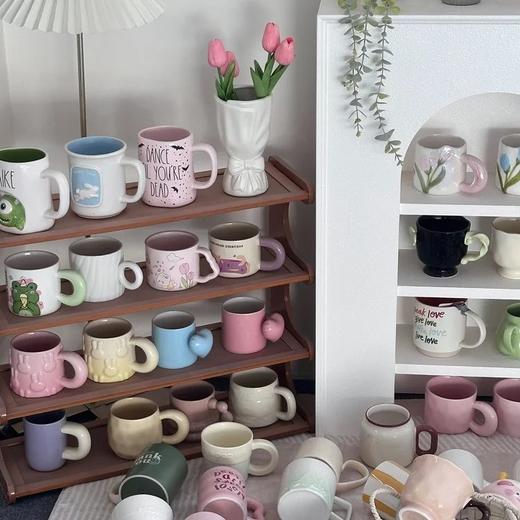 随机发货3个19.9高颜值马克杯盲盒百款样式随机发货食品级釉面高温烧制加厚杯壁杯把厚重质感媲美时尚基地直邮 商品图2