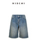 HIDEMI 都市单宁系列多重水洗毛边做旧感牛仔中裤短裤 商品缩略图8
