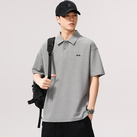 【DQ】大依优型大码男装短袖polo衫休闲简约宽松加大码百搭翻领上衣夏季新品男士半袖 商品图1