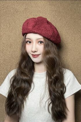 Say Something 复古文艺小香风时尚洋气贝雷帽 21371