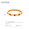 GAONAS  时尚红色贵气华丽美金色手镯 11328SR 商品缩略图3