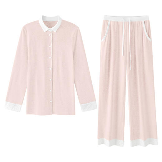 爱帝 女式花纱开襟翻领套装（胸垫款） 商品图8