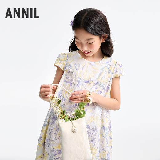 女童短袖连衣裙夏季新款安奈儿童装EG523082 商品图2