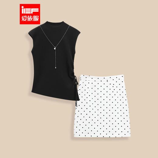 IEF/爱依服2025时尚套装夏季 法式名媛千金风百搭显瘦上下套裙N42464- 商品图0
