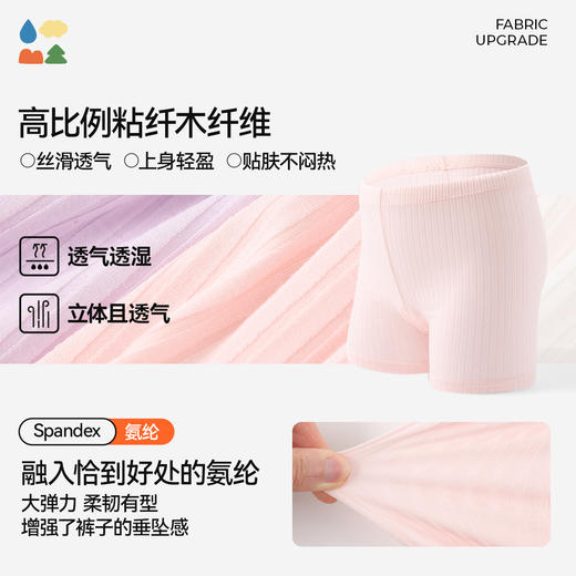 [屁侠推荐]儿童安全裤森林棠25夏款女童修身透气吸湿安全打底裤41092503 商品图3