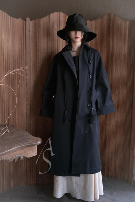 Cortana  米色晕染YOKO有机棉褶皱半裙 商品图3