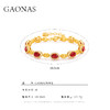 GAONAS  红色经典设计华丽美金色手链 11327SR 商品缩略图3
