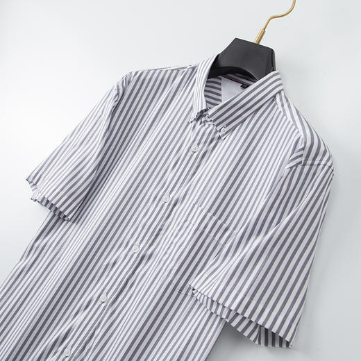 【100%棉】【DM】大依优型大码短袖衬衫加肥加大棉质半袖衬衣男夏季薄款胖子休闲宽松上衣 商品图2