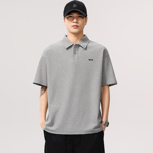 【DQ】大依优型大码男装短袖polo衫休闲简约宽松加大码百搭翻领上衣夏季新品男士半袖 商品图0