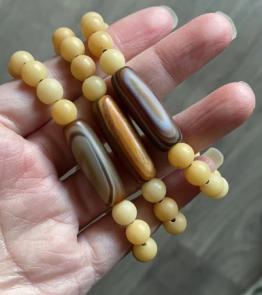 JS（小白）天然玛瑙天眼手串 商品图0