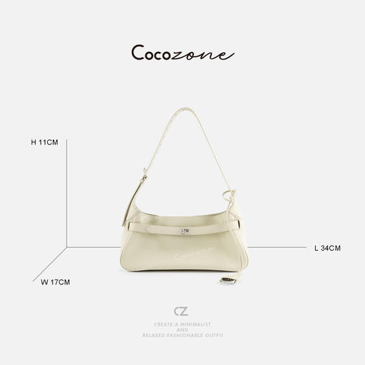 COCO ZONE 刘一一2025高级感小众设计通勤风单肩包CD2A0626 商品图1