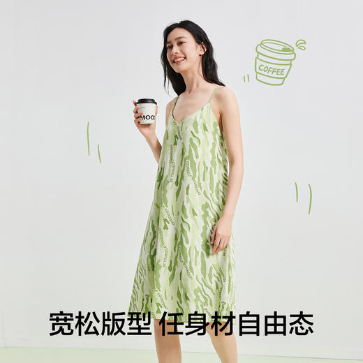 【5A抑菌 凉感棉】【有棵树】睡衣女吊带睡裙女士夏季凉感家居裙子 商品图4