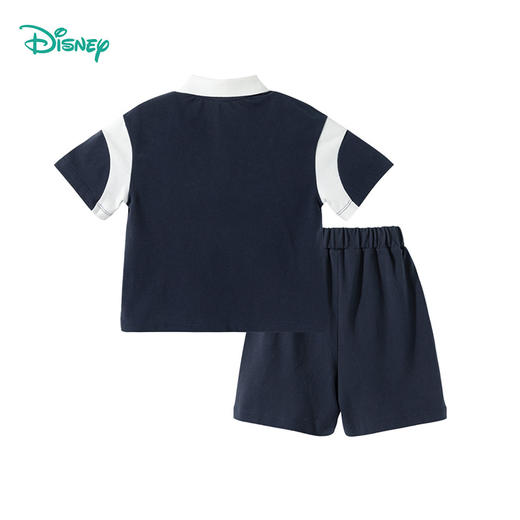 迪士尼25夏新款凉感短袖T恤短裤套装撞色宽松透气运动休闲跑步两件套ZD2ET032 商品图6