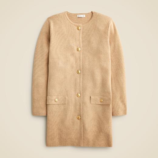 好折！Jcrew长款 Giselle 针织毛衣外套 商品图2