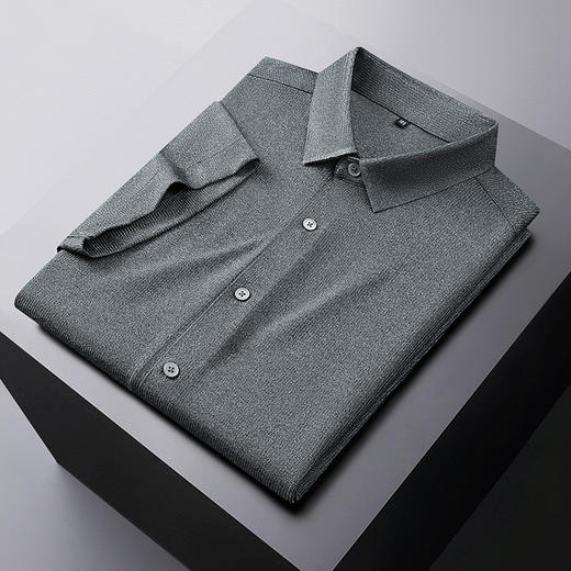 【DM】大依优型大码短袖衬衫加肥加大半袖衬衣男夏季薄款胖子休闲宽松上衣 商品图2