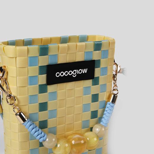 cocoglow·奶油黄系列手工编织包女士迷你托特包斜挎包女包泰国菜篮子包包 商品图2