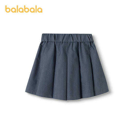巴拉巴拉童装儿童短裙女童裙子2025夏款甜美百褶短裙 商品图2