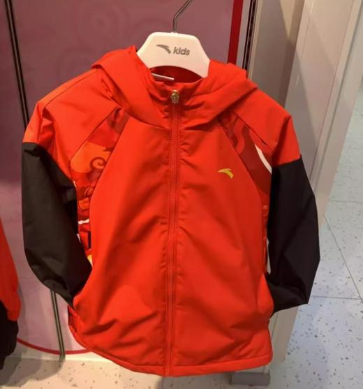 安踏童装25年春季男婴小童摇粒绒好巳发生连帽新年外套352519630 商品图0