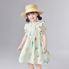笛莎Deesha 童装女童连衣裙2025夏新款女童花卉印花花瓣领连衣裙 商品缩略图1