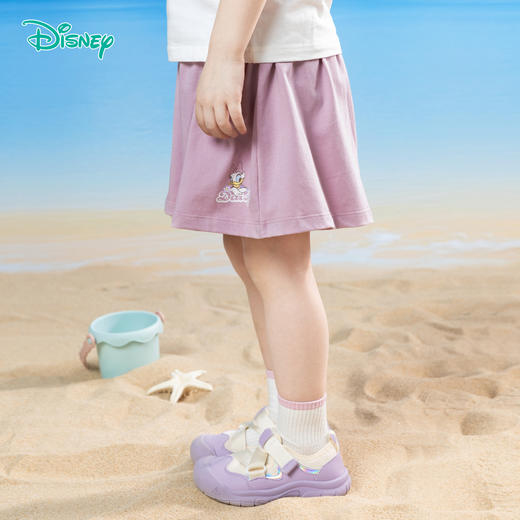 迪士尼2025夏季新款女童凉感短裤宽松轻薄透气休闲短裤凉感百搭裤子ZD2EK019 商品图3