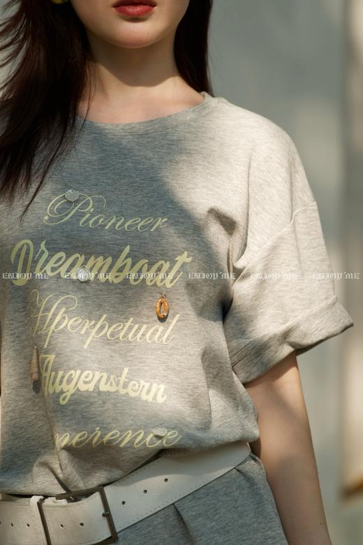 【门店同款】ENJOY夏季都市漫游贝壳字母T恤 162253001 商品图6