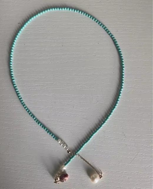 纯天然绿松石巴洛克珍珠帝皇石补木安神时尚项链 商品图11