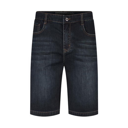 【莱赛尔/凉感】柒牌牛仔短裤男2025夏季新款休闲直筒水洗牛仔裤128H73390 商品图4