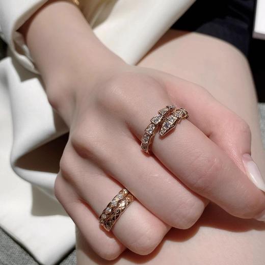 年后发！2025蛇年戴灵蛇❗️刘亦菲、赵露思明星同款【宝格丽同款灵蛇系列首饰合集】项链/耳钉/戒指都有🔥寓意从年头“赚”到“尾”👍满钻/半钻/头尾钻，细节精致 ✅手镶一级钻， 贵气十足！ 商品图7