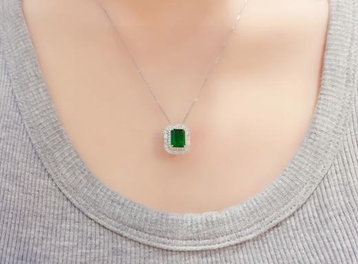 1.38ct刻面祖母绿吊坠 商品图0