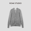 ROMI STUDIO"格雷高知" 宽松薄款冰透长袖V领针织开衫M3371 商品缩略图3