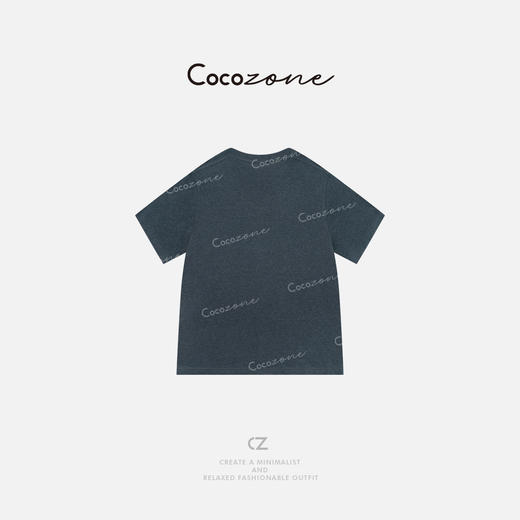 COCO ZONE 刘一一 夏季圆领短袖简约显瘦图案女式T恤 CD1A0681 商品图3