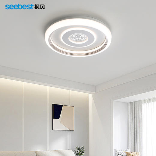 祥云圆-厚板卧室灯 商品图0