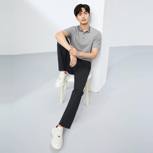 【汗无痕】柒牌男装短袖polo衫男夏季新品时尚休闲中青年翻领T恤128T73170 商品图3