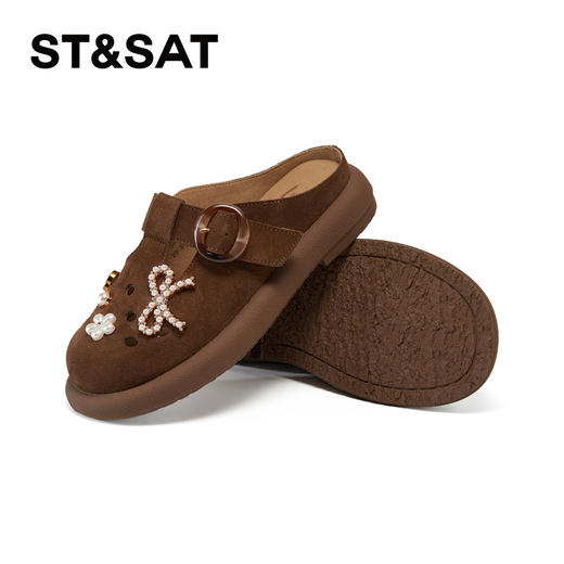 【精选牛皮】星期六棕韵绮饰复古洞洞勃肯鞋SSD2114395 商品图10