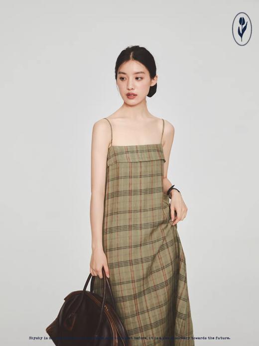 shyshystill/shy202305053/经典利落剪裁亚麻吊带裙 商品图3