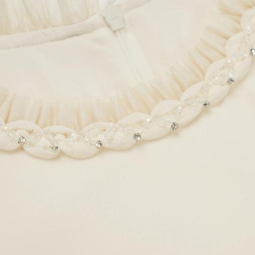 N°28 '千金梦幻'2025夏季新款时尚气质女士连衣裙 圆领短袖千金风中长裙885231L501 商品图4