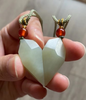 JS（小白）和田玉（半）桃心项链 商品缩略图0