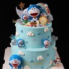1027CAKE| 蓝色系 哆啦A梦主题 双层 商品缩略图1