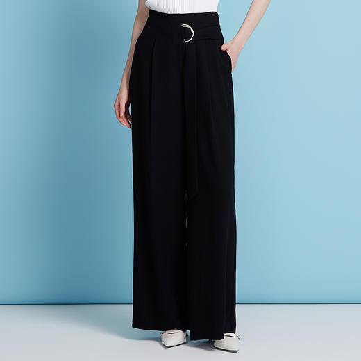 EITIE爱特爱夏季新款通勤百搭显高显瘦直筒裤休闲裤女裤7805513 商品图2