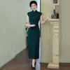 2025新款高级感老上海复古风无袖新中式长款改良旗袍ZA$SC20691 商品缩略图3