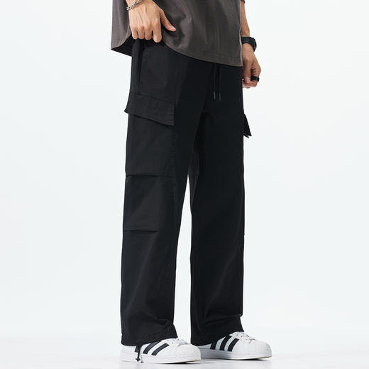 【加长款】【DQ】大依优型大码男装工装裤美式伞兵直筒休闲裤男宽松加长版长裤夏季新品 商品图2