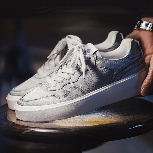 马登2025新款国风丝绸板鞋男小众百搭厚底休闲鞋夏季透气低帮潮鞋 商品图0