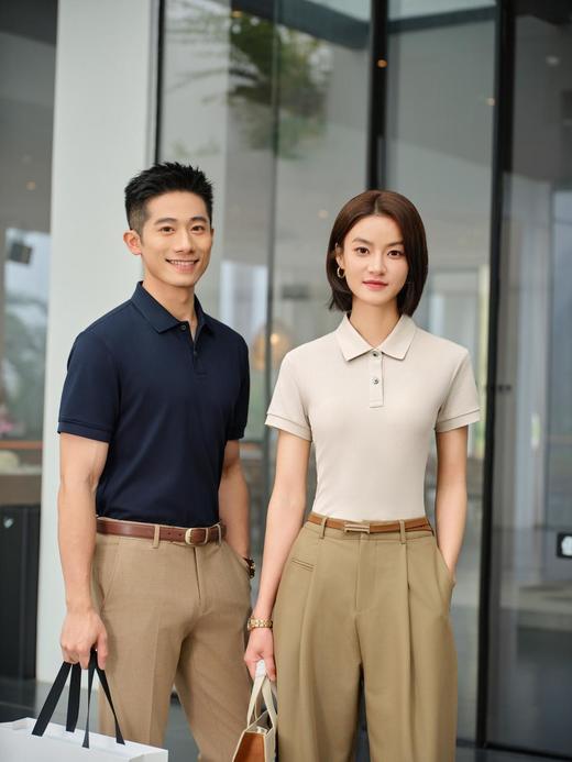 美拉德系列冰珠长绒棉高端商务POLO衫 商品图2