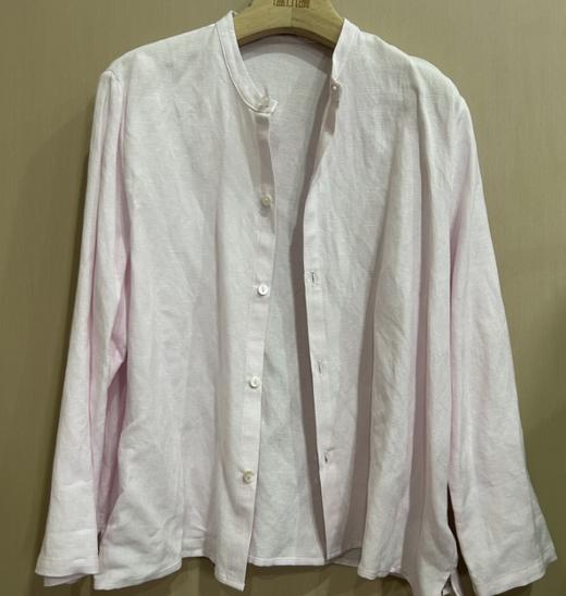 【抖音专属】立领衬衫（21710804-粉米） 商品图0