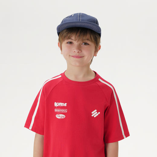 [凉感透气]马克珍妮男童潮酷赛车短袖T恤 儿童上衣夏装新款550557 商品图4