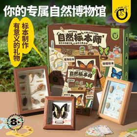 【儿童自然博物馆】小小标本师自然博物馆蝴蝶贝壳植物DIY标本制作