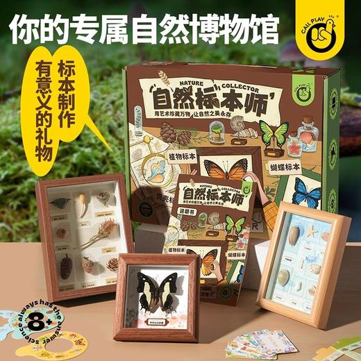 【儿童自然博物馆】小小标本师自然博物馆蝴蝶贝壳植物DIY标本制作 商品图0