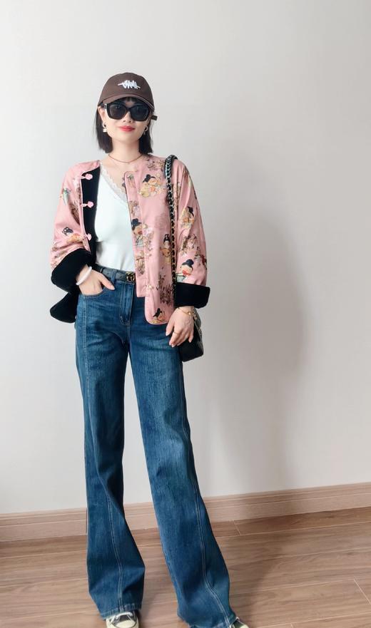 大唐芙蓉两面穿丝绒提花国风外套 商品图9